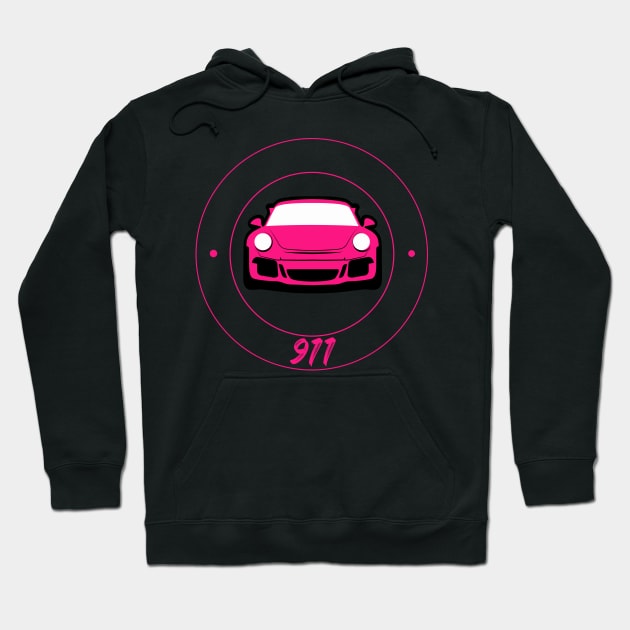 Porsche 911 GT3 RS Ruby Star Red Hoodie by Carsncoolstuff